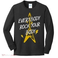 Everybody Rock Your Body Kids Long Sleeve Shirt thumb 0