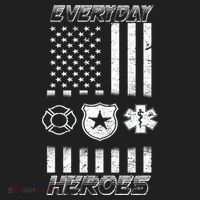 Everyday Heroes Firefighters  EMT Police Women's Sweatshirt thumb 2