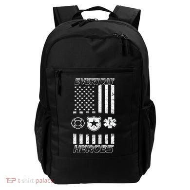 Everyday Heroes Firefighters  EMT Police Backpack
