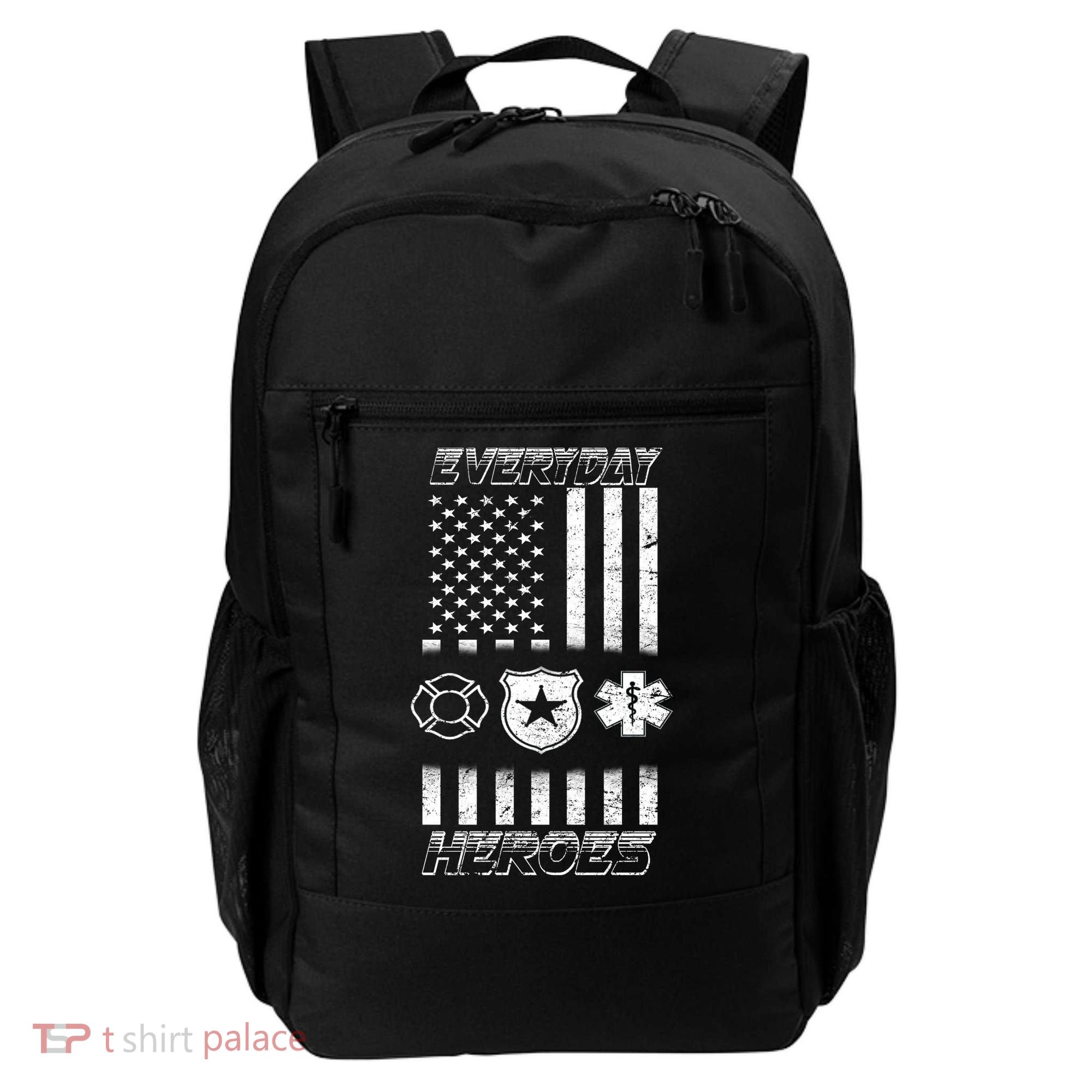 Everyday Heroes Firefighters  EMT Police Backpack