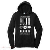 Everyday Heroes Firefighters  EMT Police Women's Hoodie thumb 0