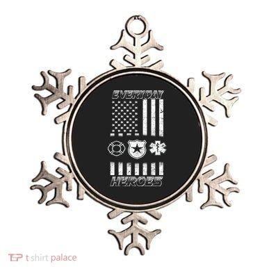 Everyday Heroes Firefighters  EMT Police Ornament