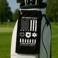 Everyday Heroes Firefighters  EMT Police Golf Towel thumb 2