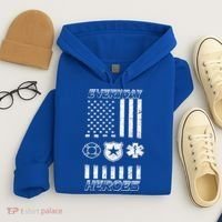 Everyday Heroes Firefighters  EMT Police Hoodie thumb 4