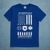 Everyday Heroes Firefighters  EMT Police T-Shirt thumb 5
