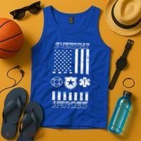 Everyday Heroes Firefighters  EMT Police Tank Top thumb 4