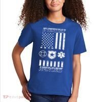 Everyday Heroes Firefighters  EMT Police Kids T-Shirt thumb 2