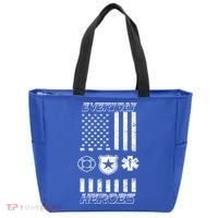 Everyday Heroes Firefighters  EMT Police Tote Bag thumb 0