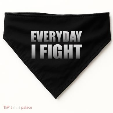 Everyday I Fight Cancer Tribute USA-Made Doggie Bandana