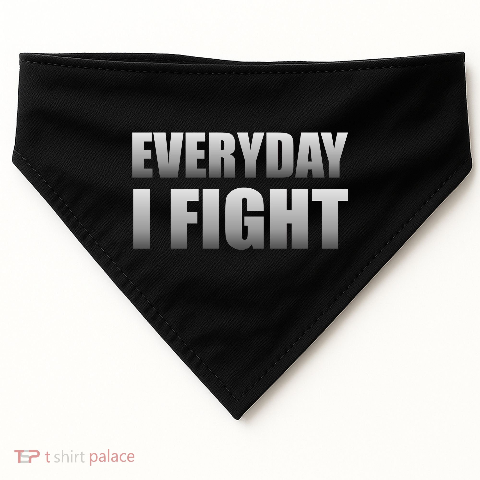 Everyday I Fight Cancer Tribute USA-Made Doggie Bandana