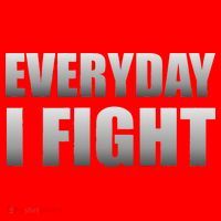 Everyday I Fight Cancer Tribute Santa Hat thumb 1