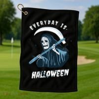 Everyday Is Halloween Golf Towel thumb 1
