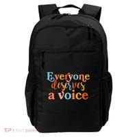 Everyone Deserves A Voice Backpack thumb 0
