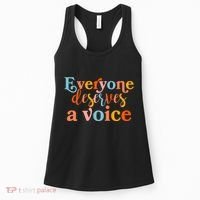 Everyone Deserves A Voice Women's Tank Top thumb 0