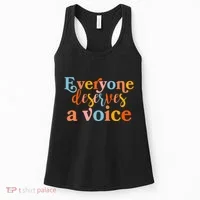 Everyone Deserves A Voice Women's Tank Top thumb 0