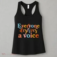 Everyone Deserves A Voice Women's Tank Top thumb 3