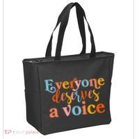 Everyone Deserves A Voice Tote Bag thumb 2