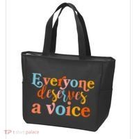 Everyone Deserves A Voice Tote Bag thumb 3