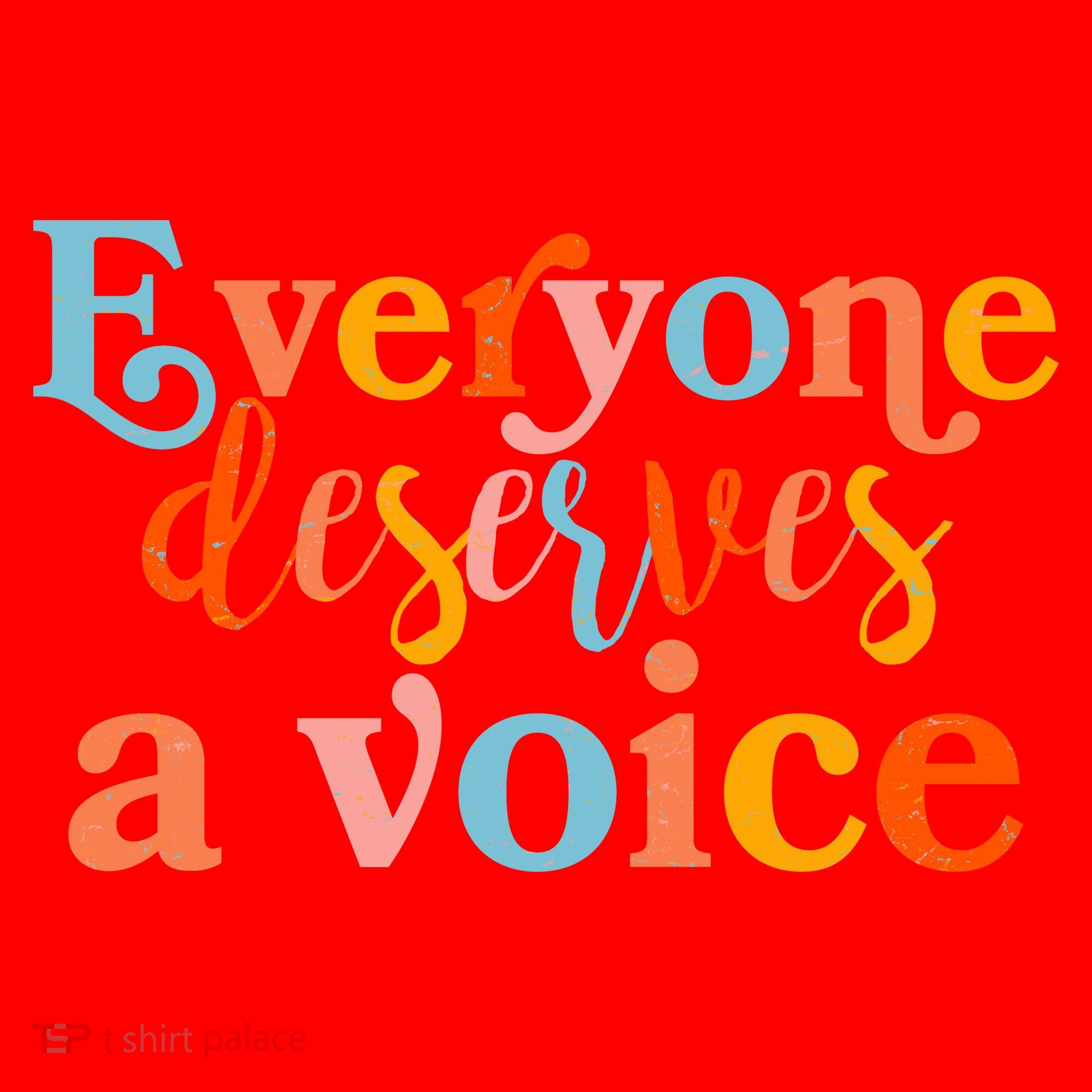 Everyone Deserves A Voice Santa Hat
