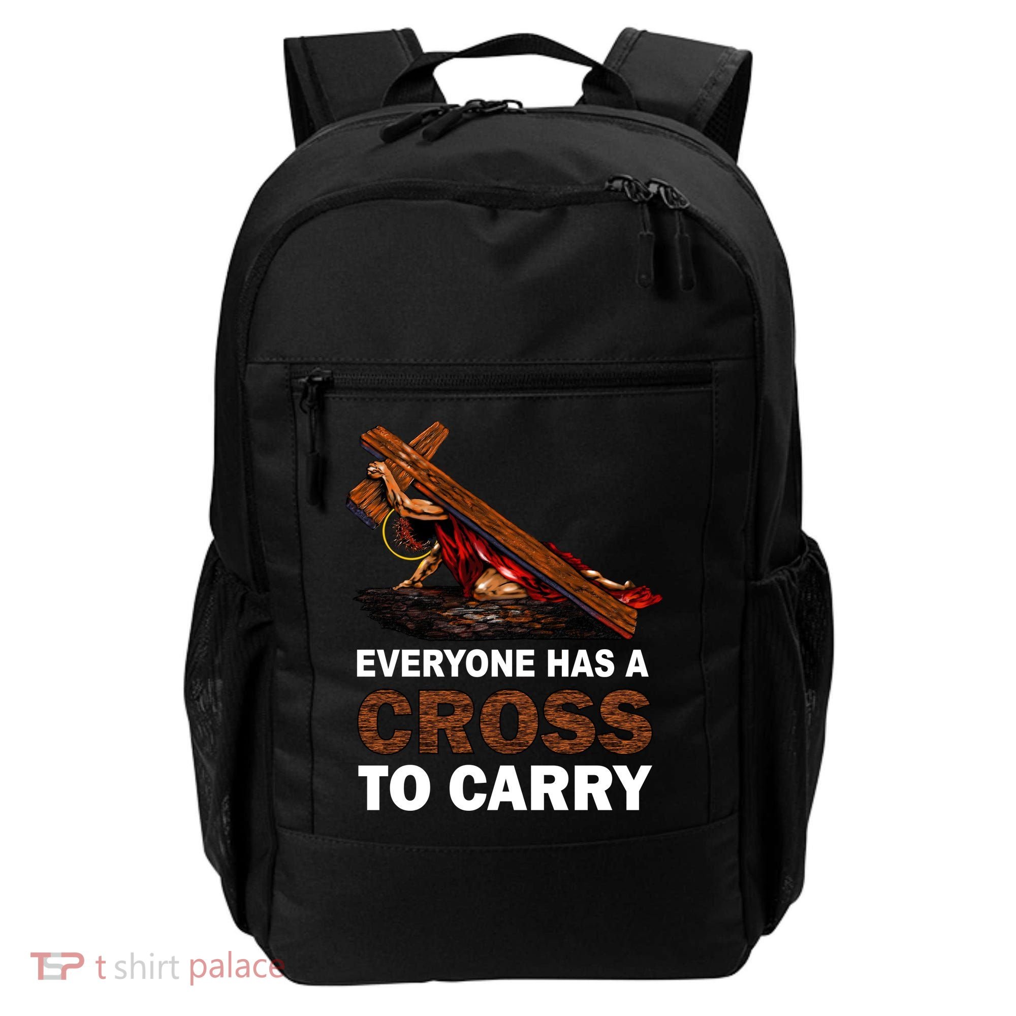 Everyone Has A Cross To Carry Jesus Backpack
