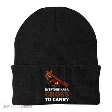 Everyone Has A Cross To Carry Jesus Beanie