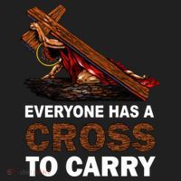 Everyone Has A Cross To Carry Jesus Beanie thumb 2