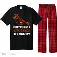 Everyone Has A Cross To Carry Jesus Pajama Set thumb 0