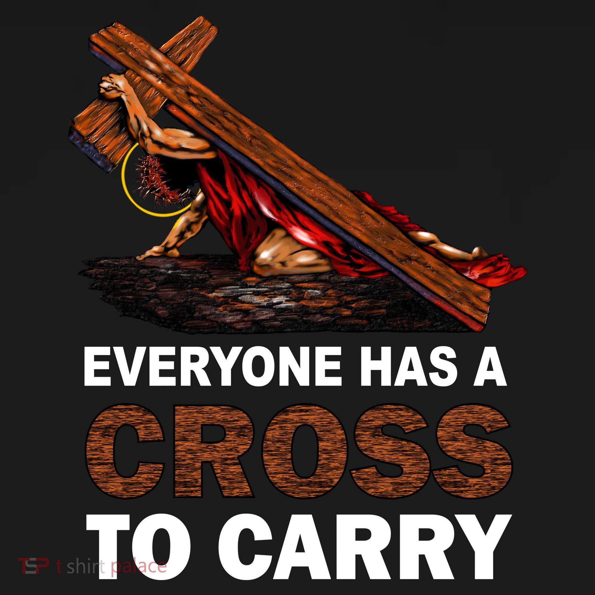 Everyone Has A Cross To Carry Jesus Tote Bag
