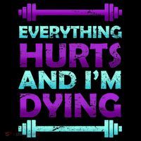Everything Hurts And I'm Dying Exercise Women's Hoodie thumb 2