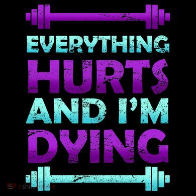 Everything Hurts And I'm Dying Exercise Mousepad