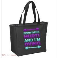 Everything Hurts And I'm Dying Exercise Tote Bag thumb 2