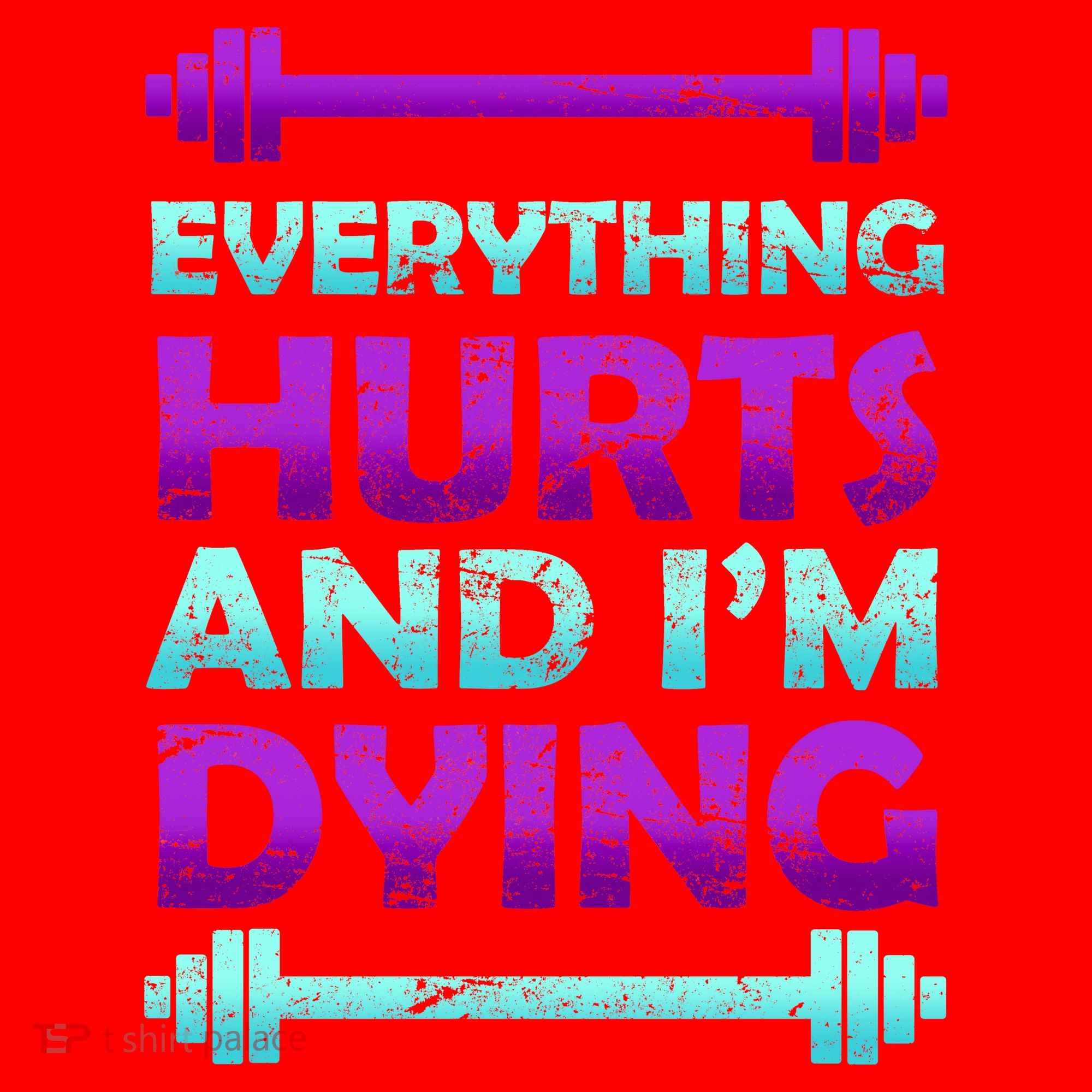 Everything Hurts And I'm Dying Exercise Santa Hat
