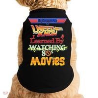 Everything I Need To Know - 80s Movies Doggie Tank thumb 0