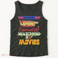 Everything I Need To Know - 80s Movies Tank Top thumb 2