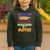 Everything I Need To Know - 80s Movies Kids Hoodie thumb 3