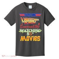 Everything I Need To Know - 80s Movies Kids T-Shirt thumb 0