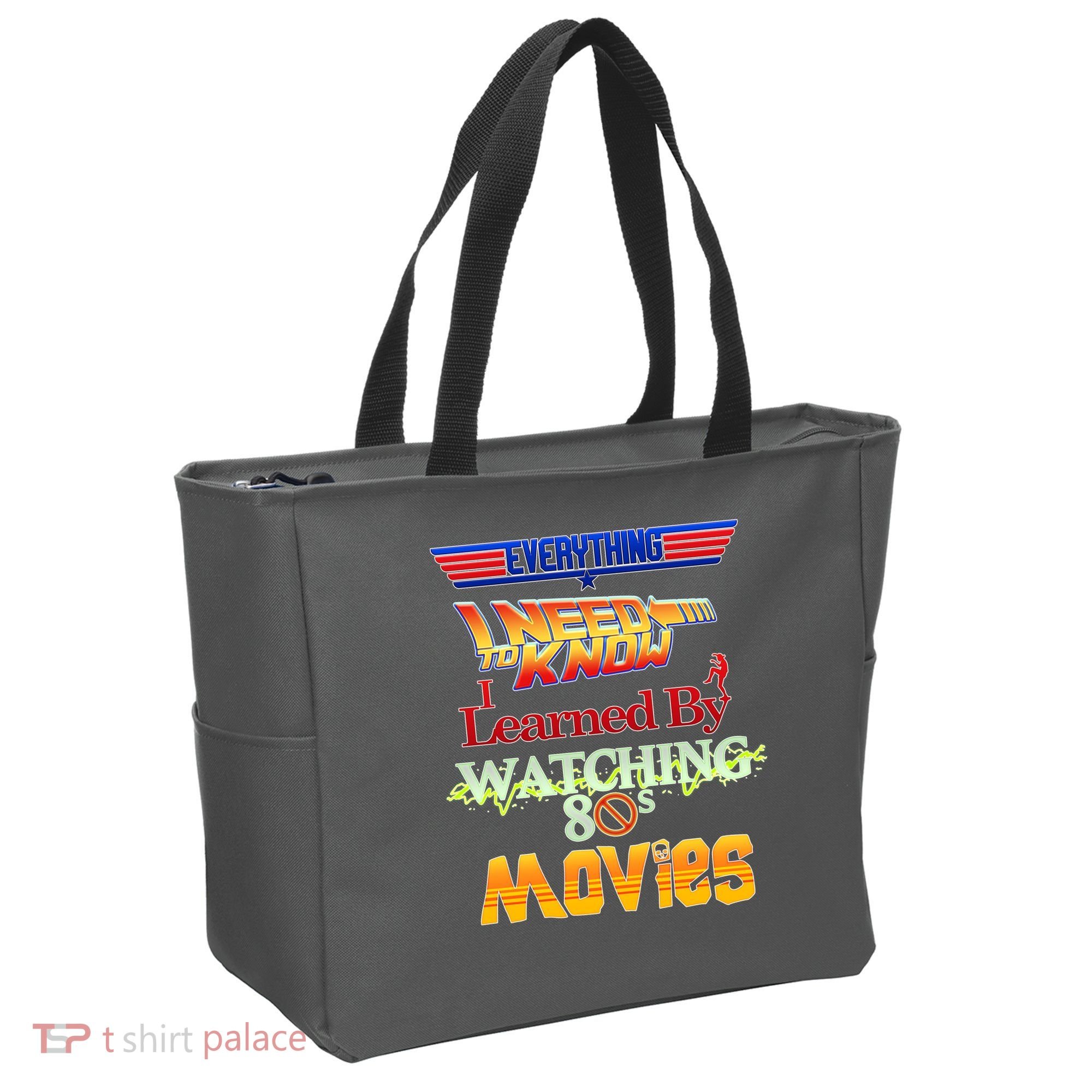 Everything I Need To Know - 80s Movies Tote Bag