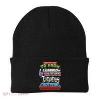Everything I Need To Know I Learned By Watching Eighties Cartoons Beanie thumb 0
