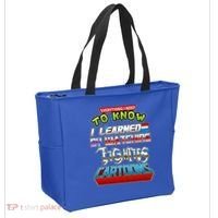 Everything I Need To Know I Learned By Watching Eighties Cartoons Tote Bag thumb 2