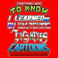 Everything I Need To Know I Learned By Watching Eighties Cartoons Santa Hat thumb 1