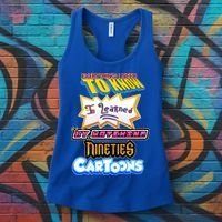 Everything I Need To Know I Learned By Watching Nineties Cartoons Women's Tank Top thumb 3