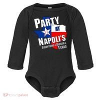 Everything is Bigger In Texas Party At Napoli's Baby Long Sleeve Bodysuit thumb 0