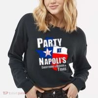 Everything is Bigger In Texas Party At Napoli's Cropped Pullover Crew thumb 2
