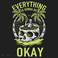 Everything Is Gonna Be Okay Golf Towel thumb 3