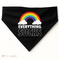 Everything Sucks USA-Made Doggie Bandana thumb 0