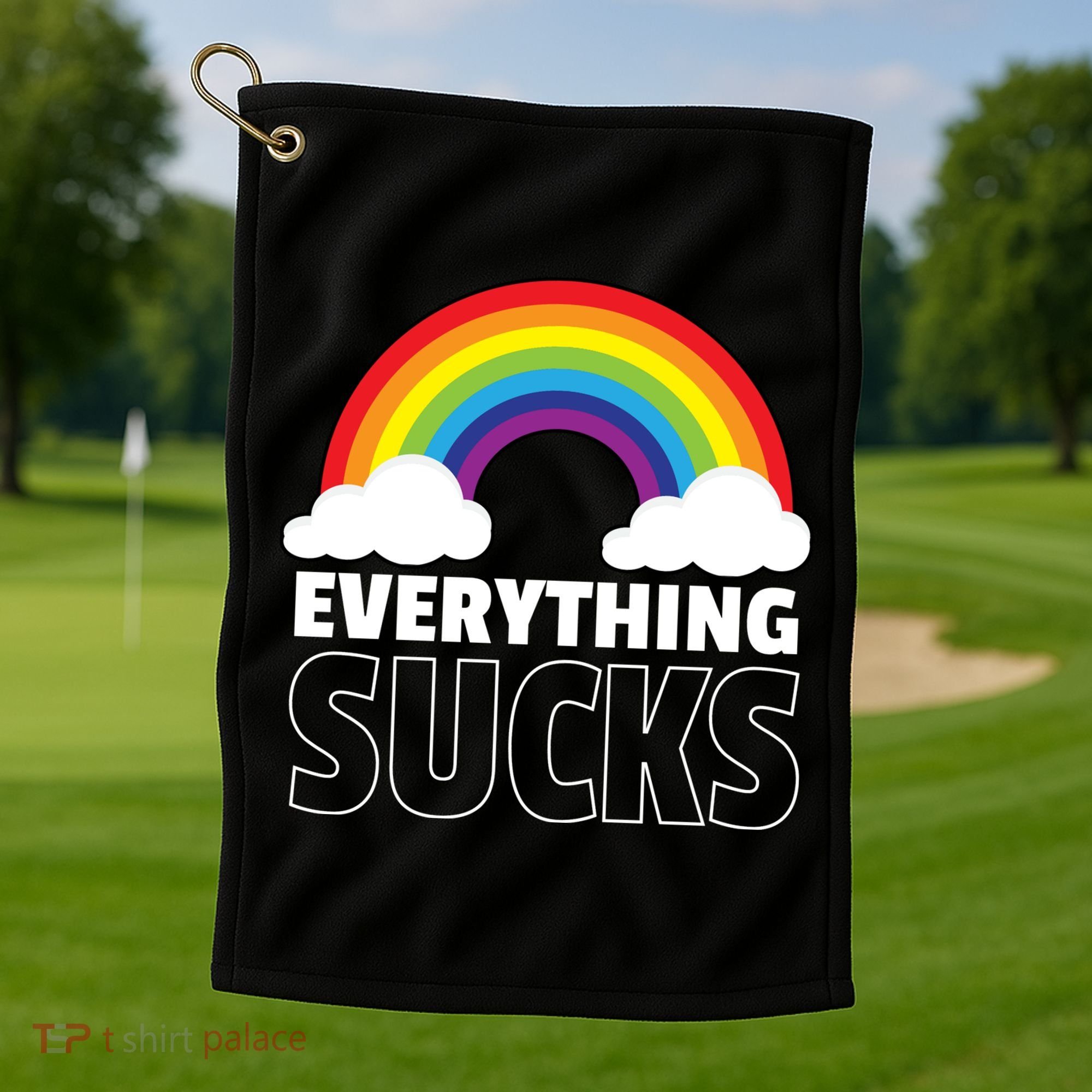 Everything Sucks Golf Towel