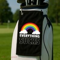 Everything Sucks Golf Towel thumb 2