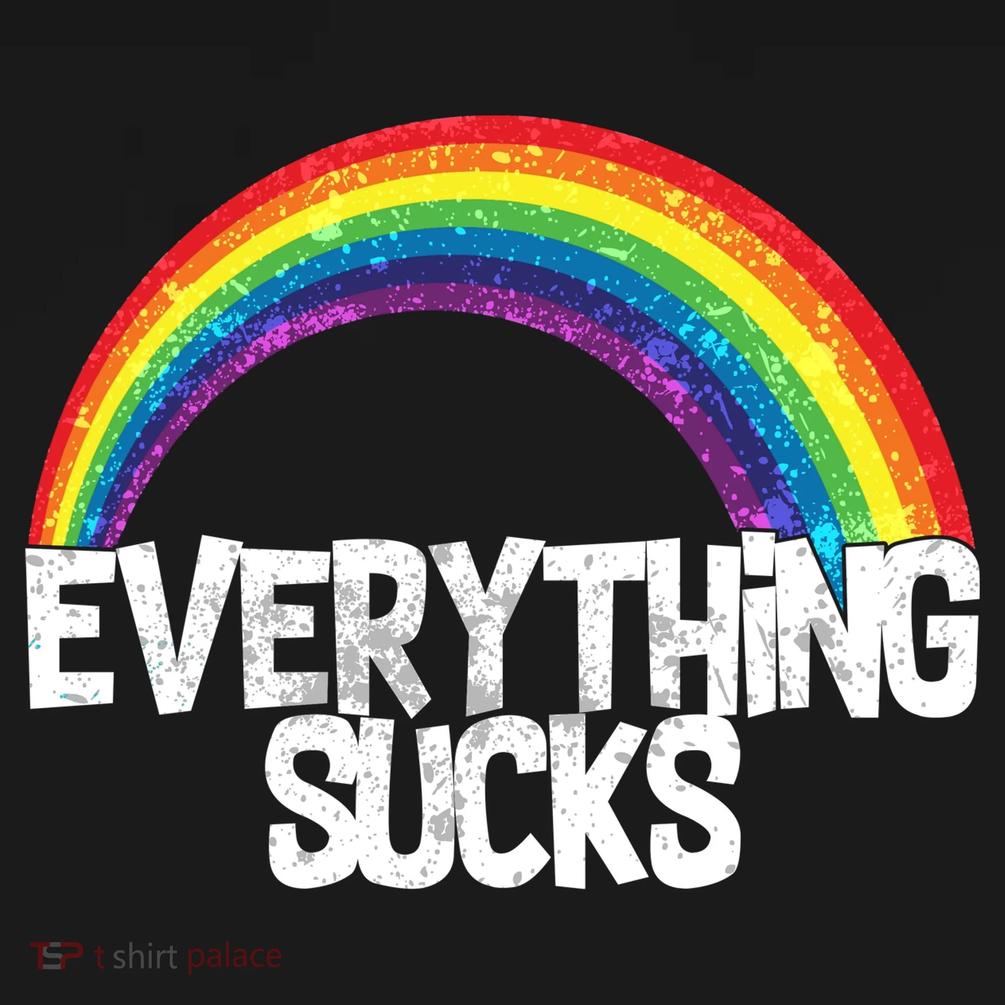 Everything Sucks Rainbow Doggie Tank