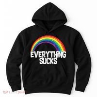 Everything Sucks Rainbow Hoodie thumb 0