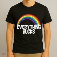 Everything Sucks Rainbow T-Shirt thumb 3